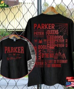 Peter Parker Movie Est 2001 Spider Double Sides Shirt Unisex T-Shirt 3 Peter Parker Movie Est 2001 Spider Double Sides Shirt Unisex T Shirt 4