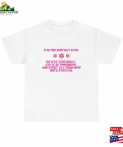 Pink Barbie Film 2023 Quote Unisex Heavy Cotton T-Shirt Margot Robbie Best Day Ever Classic Pink Barbie Film 2023 Quote Unisex Heavy Cotton T-Shirt Margot Robbie Best Day Ever Classic