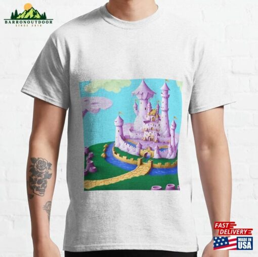 Pink Fairy Castle W Moat 4 Classic T-Shirt Unisex