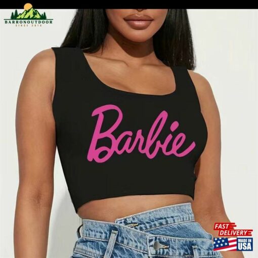 Pink Name Crop Top Unisex T-Shirt