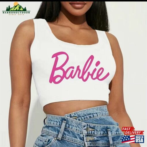 Pink Name Crop Top Unisex T-Shirt