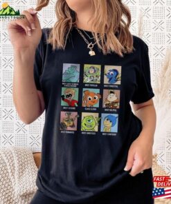 Pixar Movie Group Shot Shirt Characters T Shirt Disneyland Trip Tee Sweatshirt 4