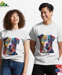 Pop Paws Cute Aussie Shepherd Art Design Classic T-Shirt Hoodie 2 Pop Paws Cute Aussie Shepherd Art Design Classic T Shirt Hoodie 3