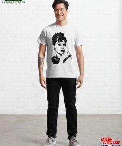 Portrait Of Audrey Hepburn 1960S Superstar And Hollywood Icon Gifts From Monofaces For You In 2023 Classic T Shirt Sweatshirt 3