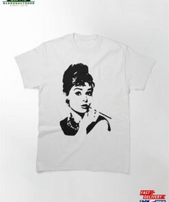 Portrait Of Audrey Hepburn 1960’S Superstar And Hollywood Icon Gifts From Monofaces For You In 2023 Classic T-Shirt Unisex Hoodie Portrait Of Audrey Hepburn 1960’S Superstar And Hollywood Icon Gifts From Monofaces For You In 2023 Classic T-Shirt Unisex Hoodie