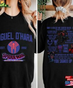 Printed Two Sides Miguel Ohara Sweatshirt Spiderman 2099 Shirt Classic 4