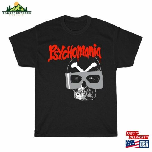 Psychomania Retro Movie Men’s White Navy Black T-Shirt Size To 5Xl Unisex