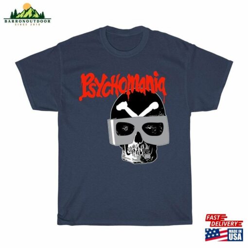 Psychomania Retro Movie Men’s White Navy Black T-Shirt Size To 5Xl Unisex