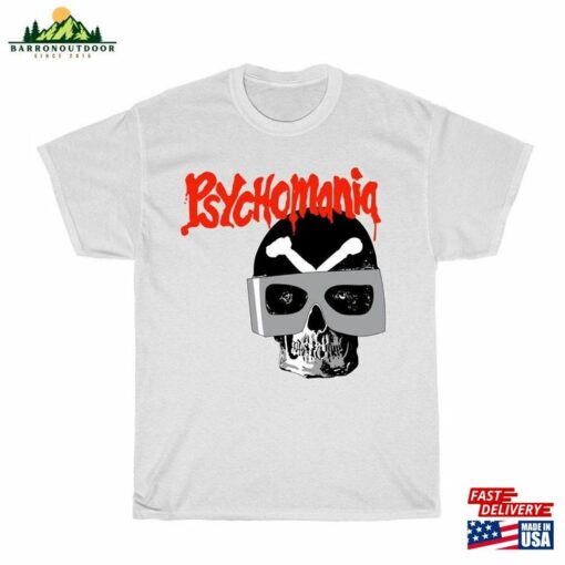 Psychomania Retro Movie Men’s White Navy Black T-Shirt Size To 5Xl Unisex