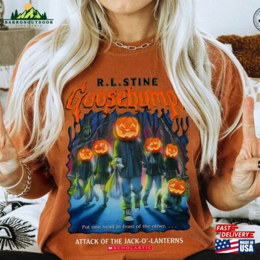 R L Stine Goose Bumps Nightmare Halloween Attack Of The Jack T-Shirt Goosebump Shirt Classic