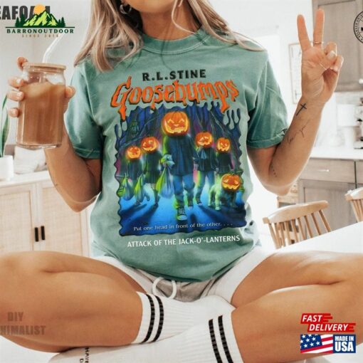 R L Stine Goose Bumps Nightmare Halloween Attack Of The Jack T-Shirt Goosebump Shirt Classic