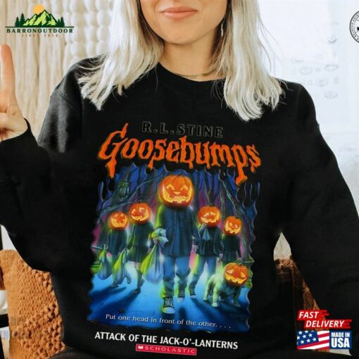 R L Stine Goose Bumps Nightmare Halloween Attack Of The Jack T-Shirt Goosebump Shirt Classic