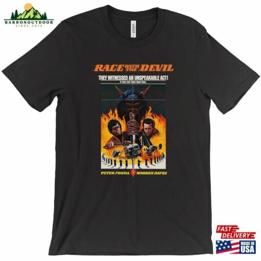 Race With The Devil T-Shirt Vintage Cult Movie T-Shirts Hoodie Unisex