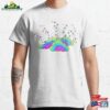 Rainbow Clouds Glitter Stars Classic T-Shirt Hoodie Unisex