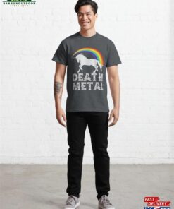 Rainbow Unicorn Death Metal Graphic Classic T-Shirt Unisex Sweatshirt 3 Rainbow Unicorn Death Metal Graphic Classic T Shirt Unisex Sweatshirt 4