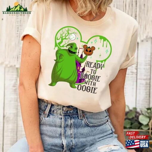 Ready To Boogie With Oogie Shirt Bash 2023 Disney Halloween Shirts T-Shirt Hoodie