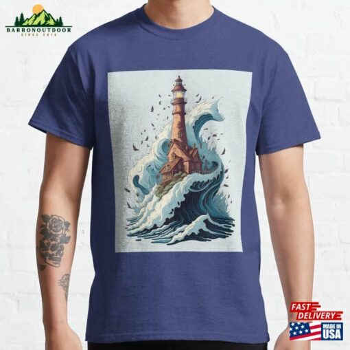 Red Lighthouse Classic T-Shirt Hoodie