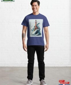 Red Lighthouse Classic T-Shirt Hoodie 2 Red Lighthouse Classic T Shirt Hoodie 3