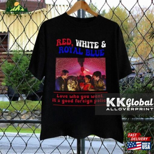 Red White Royal Blue 2023 Prince Henry And Alex Movie T-Shirt The Kissing Booth Unisex Classic