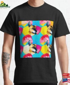 Red Yellow Blue Dog Pattern Classic T-Shirt Hoodie Red Yellow Blue Dog Pattern Classic T-Shirt Hoodie
