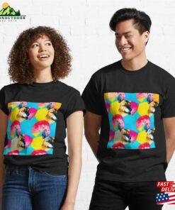 Red Yellow Blue Dog Pattern Classic T-Shirt Hoodie Red Yellow Blue Dog Pattern Classic T-Shirt Hoodie