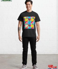 Red Yellow Blue Dog Pattern Classic T-Shirt Hoodie 2 Red Yellow Blue Dog Pattern Classic T Shirt Hoodie 3