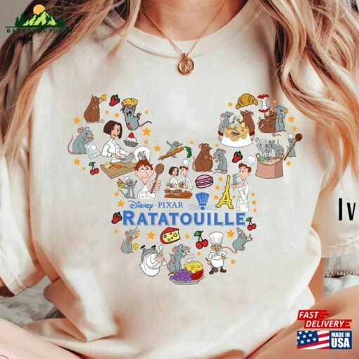 Remy Ratatouille Comfort Colors Shirt Mickey Ear Tee Anyone Can Cook Hoodie Classic