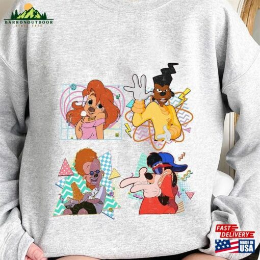 Retro 90S A Goofy Movie Characters Shirt Max Goof Sweatshirt Hoodie