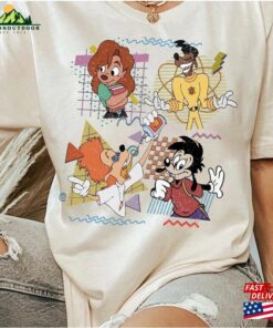 Retro 90S Disney A Goofy Movie Characters Comfort Colors Shirt Powerline Classic T Shirt 3