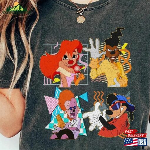 Retro 90S Disney A Goofy Movie Characters Shirt Max Goof Roxanne Sweatshirt Classic