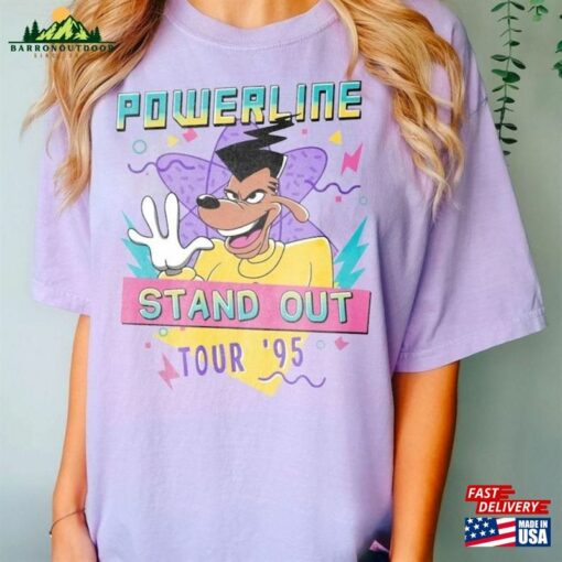 Retro 90S Goofy Movie Shirt Max Roxanne Powerline Sweatshirt Son Hoodie Unisex T-Shirt