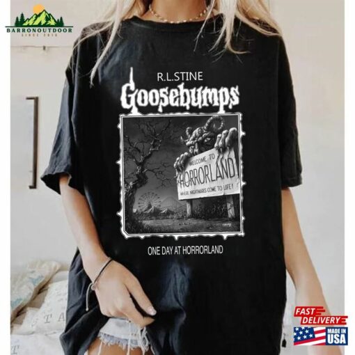 Retro 90S Goosebumps One Day At Horrorland T-Shirt Halloween Shirt Classic Hoodie