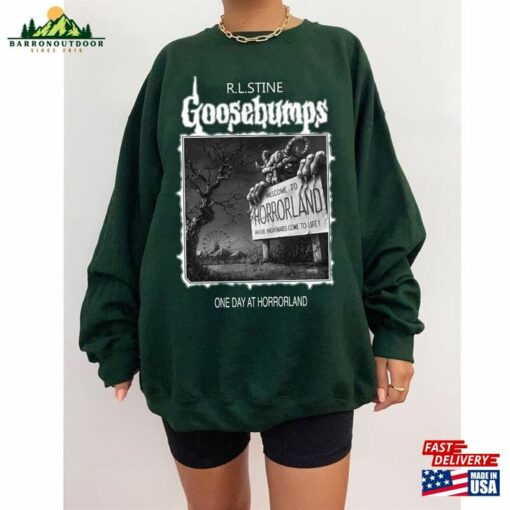 Retro 90S Goosebumps One Day At Horrorland T-Shirt Halloween Shirt Classic Hoodie