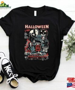 Retro 90S Horror Movies T-Shirt Halloween Movie Shirt The Night He Came Home Sweatshirt Unisex