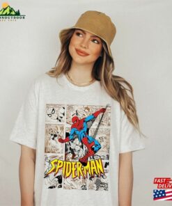 Retro 90S Marvel Spider Man Shirt Comics Hoodie Unisex