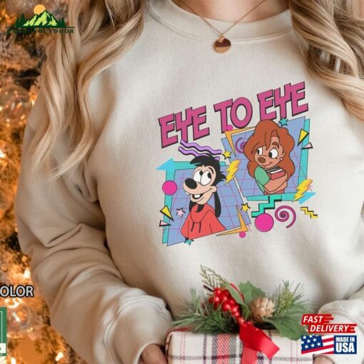 Retro 90S Max Roxanne Eye To Shirt Vintage Disneyland A Goofy Movie T-Shirt Sweatshirt