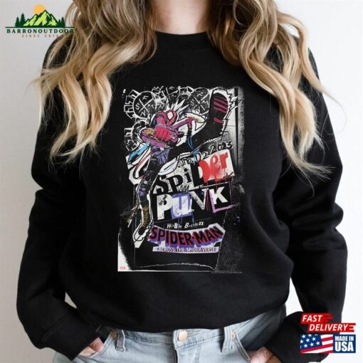 Retro Across The Spider Verse Sweatshirt Vintage Unisex