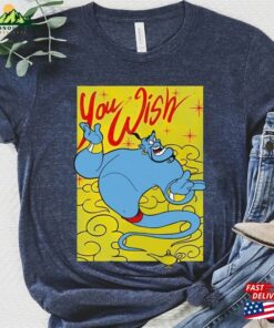 Retro Aladdin Genie You Wish Shirt Disney Movie T-Shirt Walt World Classic Hoodie