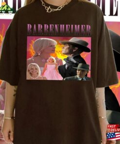 Retro Barbenheimer I Survived 2023 Shirt Oppenheimer Movie Barbieheimer Active Hoodie Classic 3