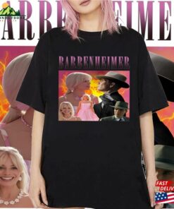 Retro Barbenheimer I Survived 2023 Shirt Oppenheimer Movie Barbieheimer Active Hoodie Classic 4