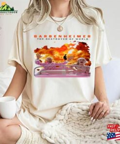 Retro Barbenheimer I Survived 2023 Shirt Oppenheimer Movie Barbieheimer Active Sweatshirt Hoodie
