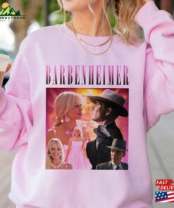 Retro Barbenheimer Shirt Barbie Oppenheimer Movie Fan Collage Essential T-Shirt Sweatshirt Hoodie Retro Barbenheimer Shirt Barbie Oppenheimer Movie Fan Collage Essential T-Shirt Sweatshirt Hoodie