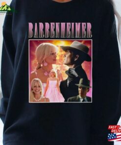 Retro Barbenheimer Shirt Barbie Oppenheimer Movie Fan Collage Essential T Shirt Sweatshirt Hoodie 3
