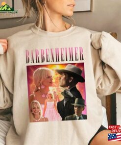 Retro Barbenheimer Shirt Oppenheimer Movie 2023 Barbie Fan Collage Essential T Shirt Unisex Classic 4