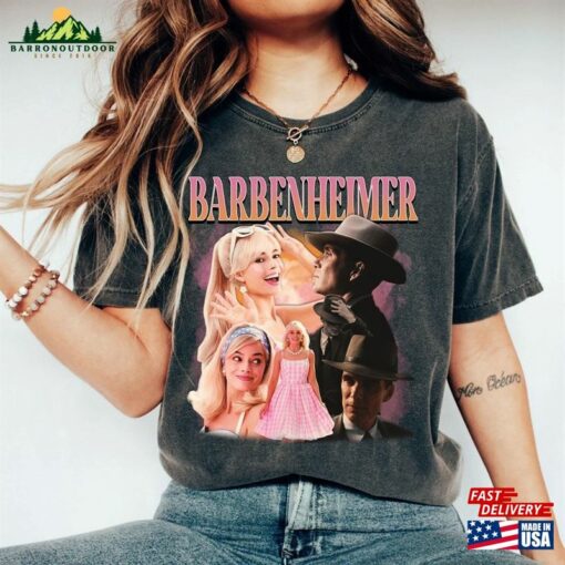 Retro Barbenheimer Shirts Barb Oppenheimer With T-Shirt Unisex