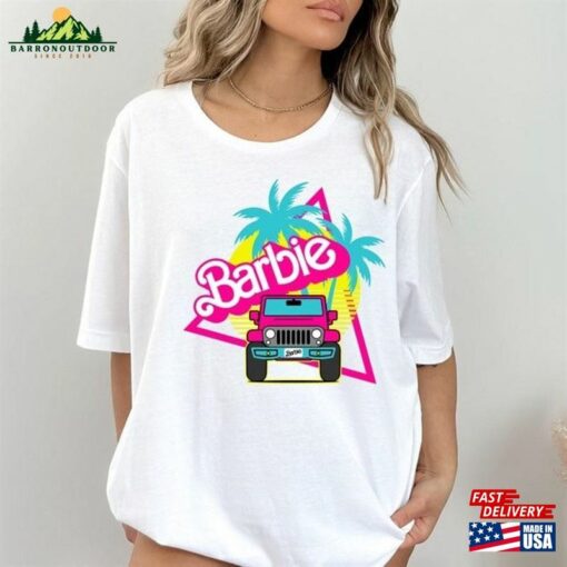 Retro Barbie Jeep Shirt And Ken Hoodie Unisex