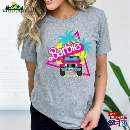 Retro Barbie Jeep Shirt And Ken Hoodie Unisex