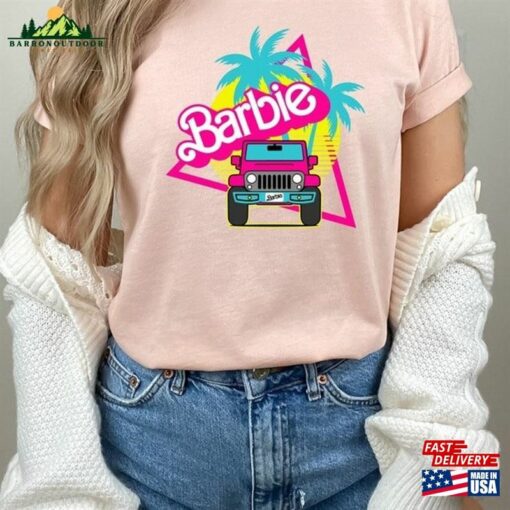 Retro Barbie Jeep Shirt And Ken Hoodie Unisex