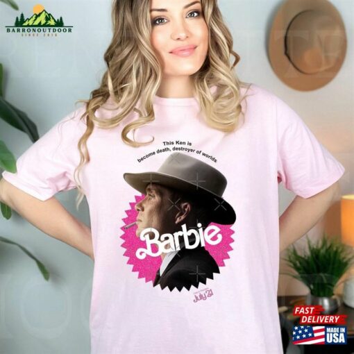 Retro Barbie Oppenheimer T-Shirt Funny Movie Tee Shirt Unisex Classic