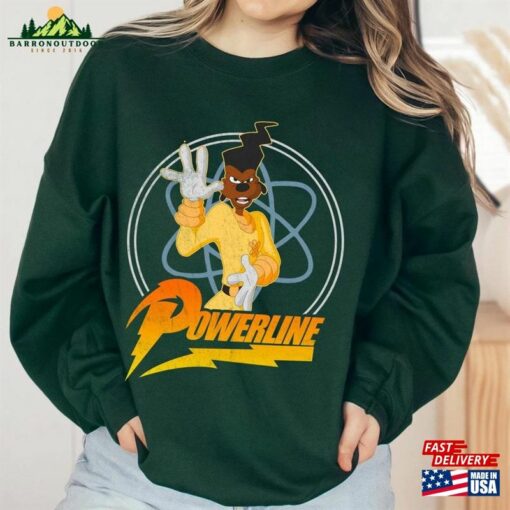 Retro Disney Goofy Powerline Standout Shirt A Movie T-Shirt Birthday Hoodie